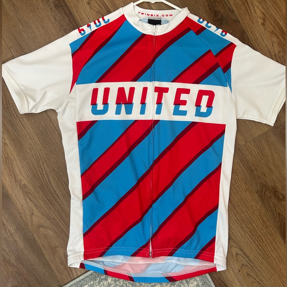 Twin Six / Twin 6 - Men’s Large United Cycling Jersey in Red and Blue